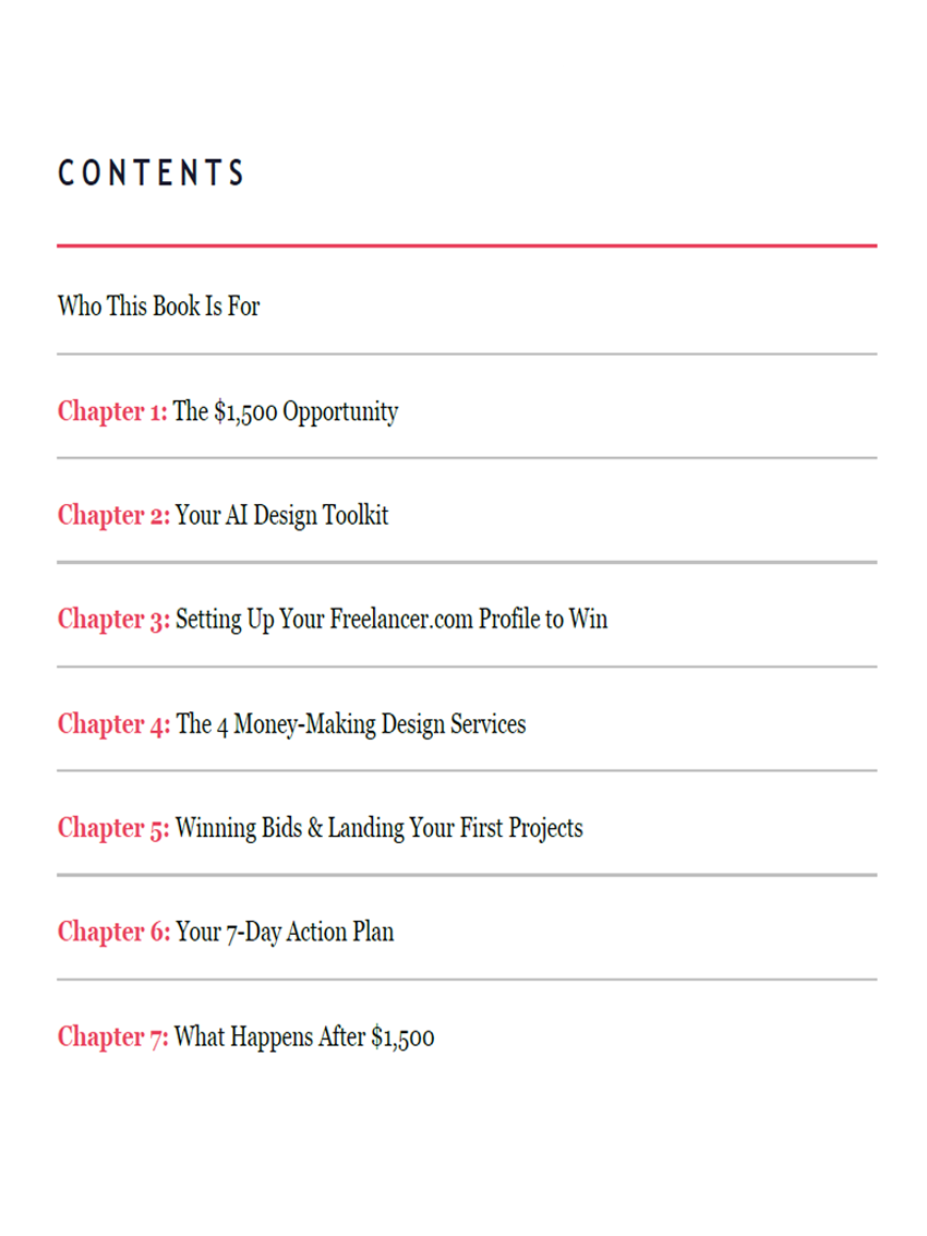 Table of contents preview